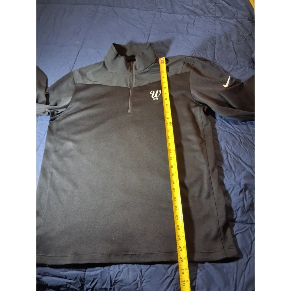 Nike Men's Performance 1/4 Zip Dri-Fit Golf Pullover Black‎ Large Wilson - Picture 3 of 6